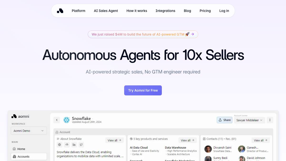 Aomni screenshot