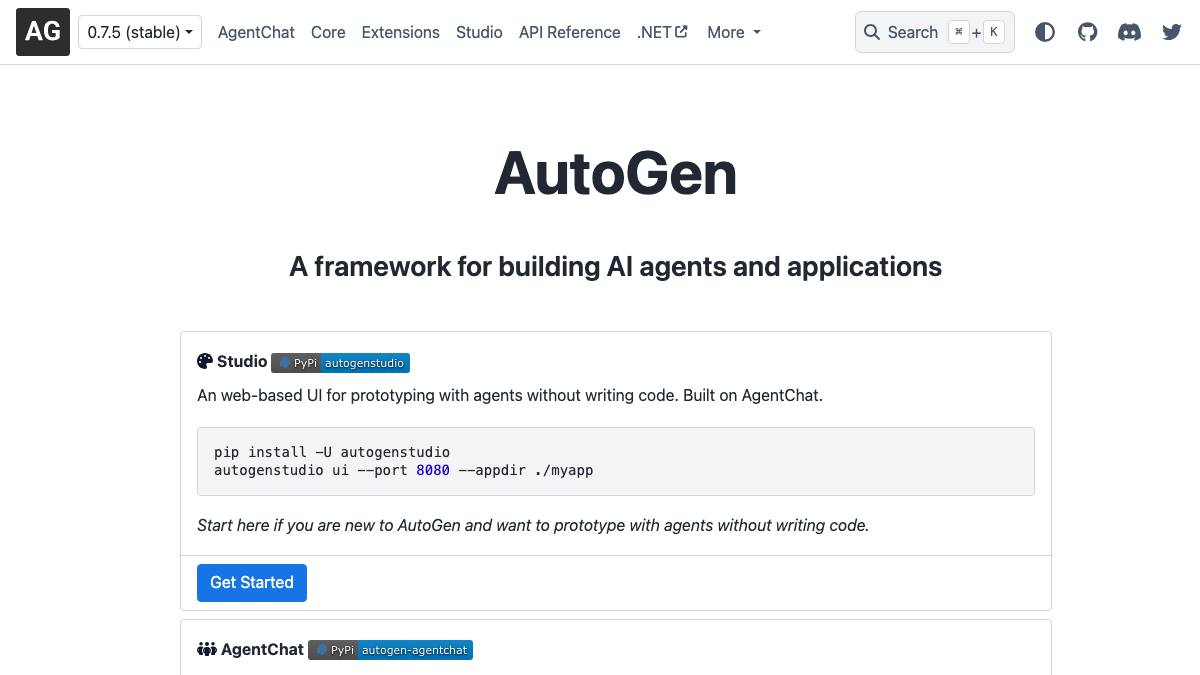 AutoGen screenshot