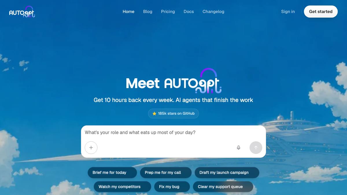 AutoGPT screenshot