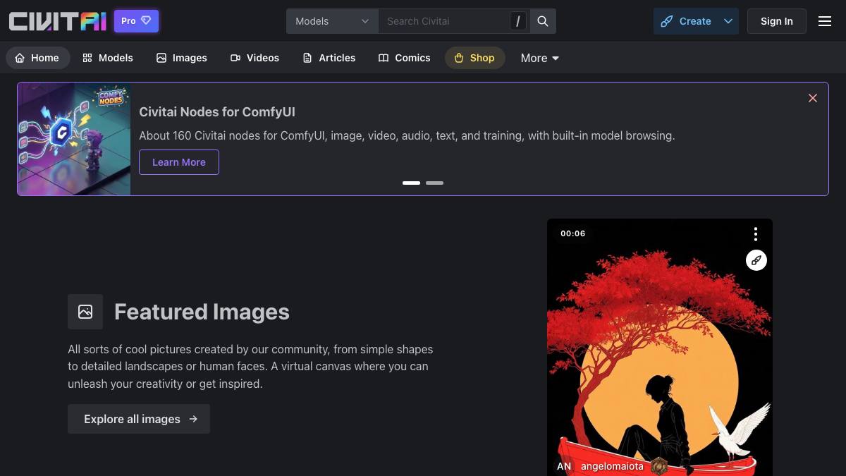 Civitai screenshot