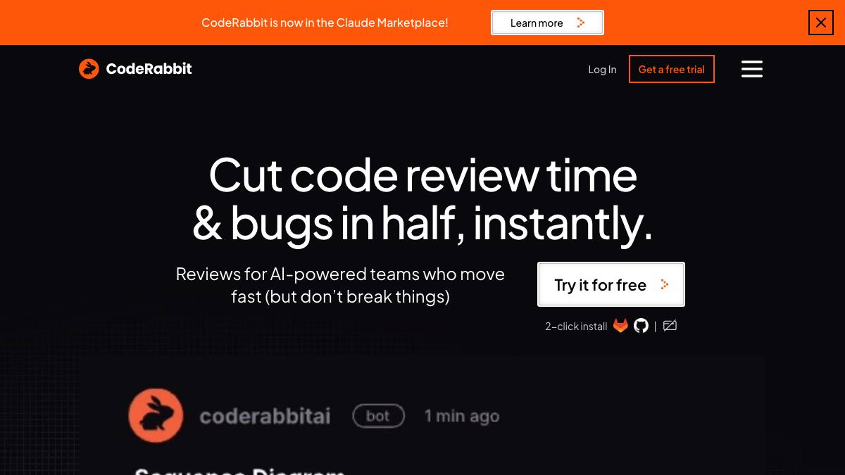 CodeRabbit screenshot