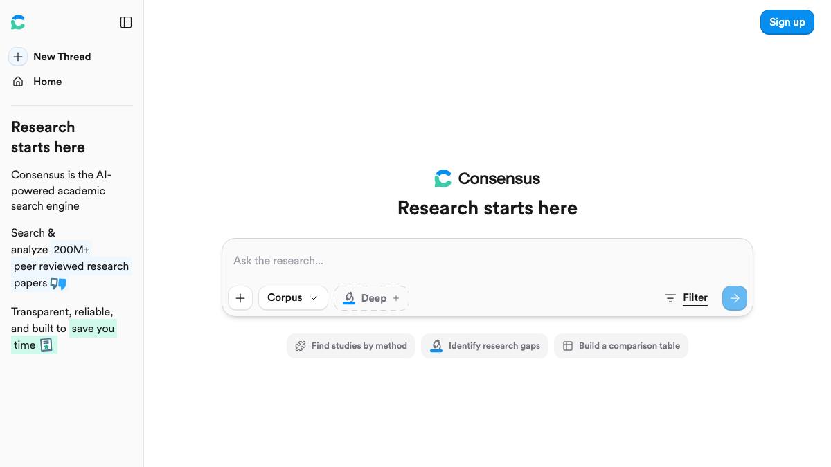 Consensus screenshot