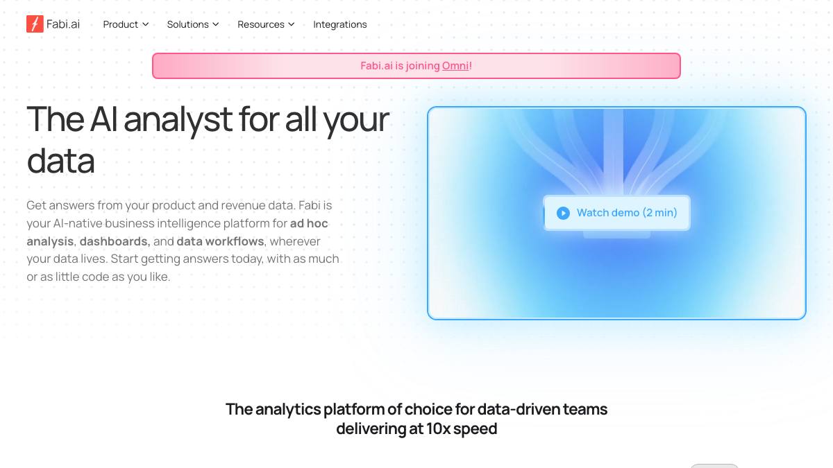 Fabi.ai screenshot