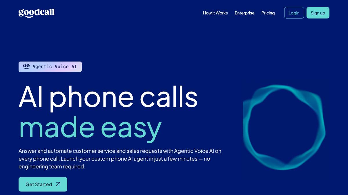 Goodcall screenshot