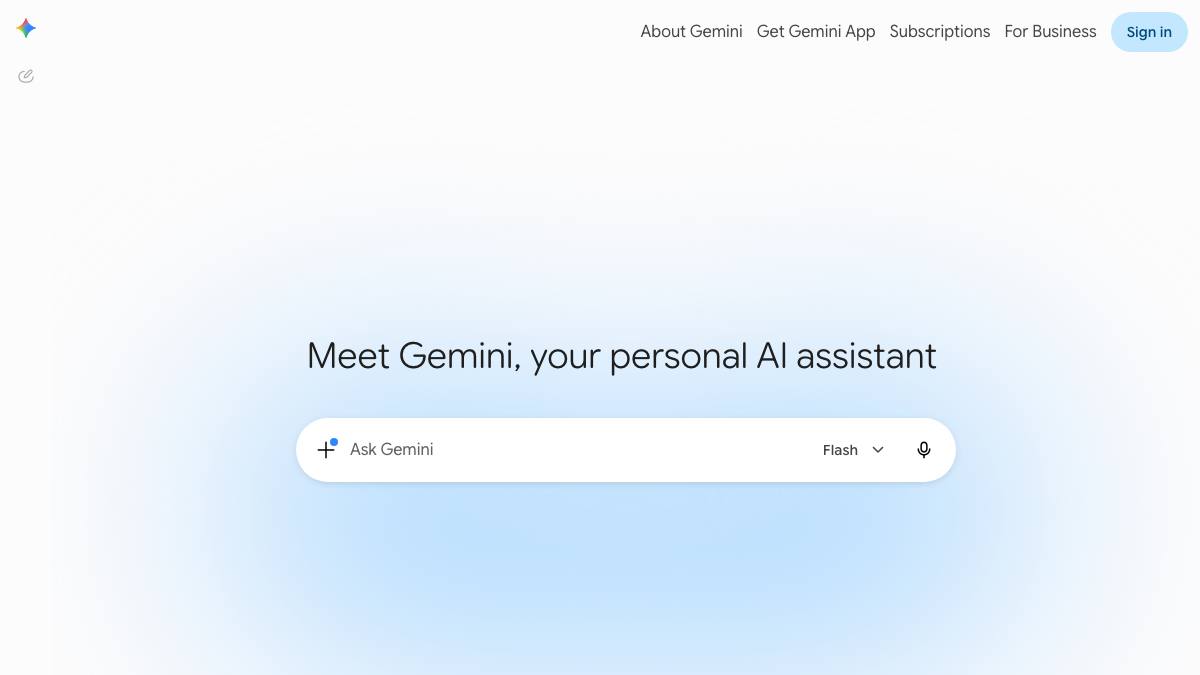 Google Gemini screenshot