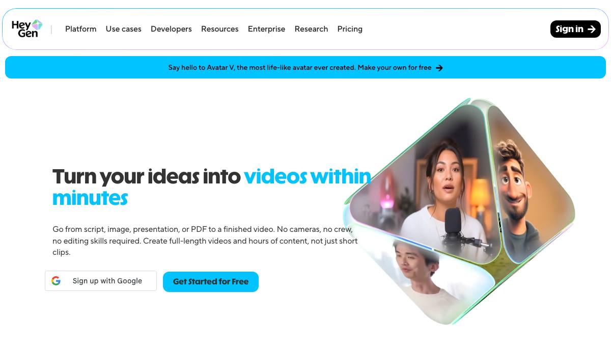 HeyGen screenshot
