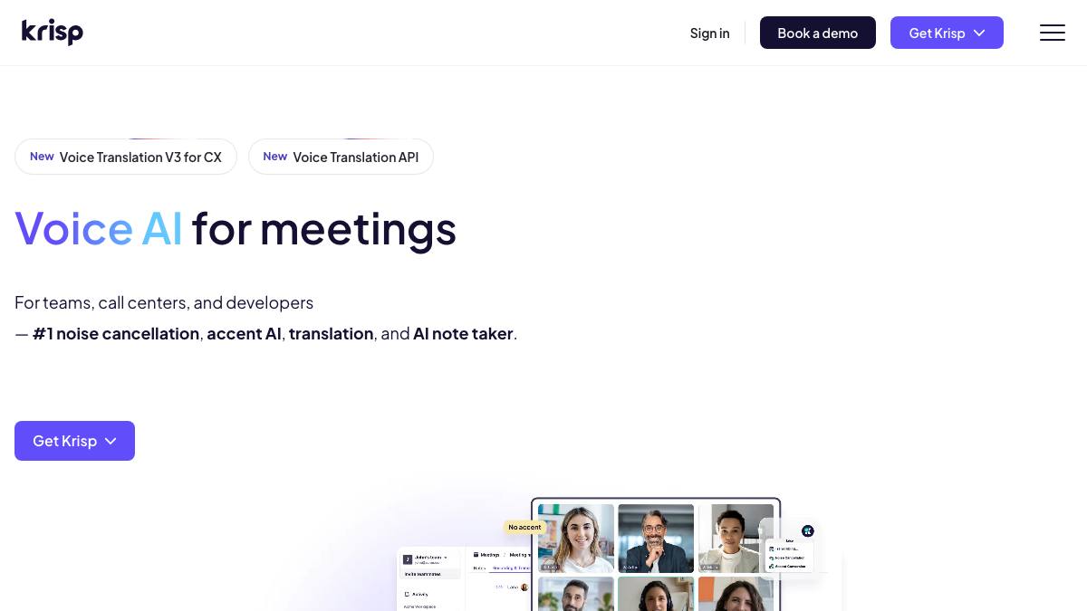 Krisp screenshot