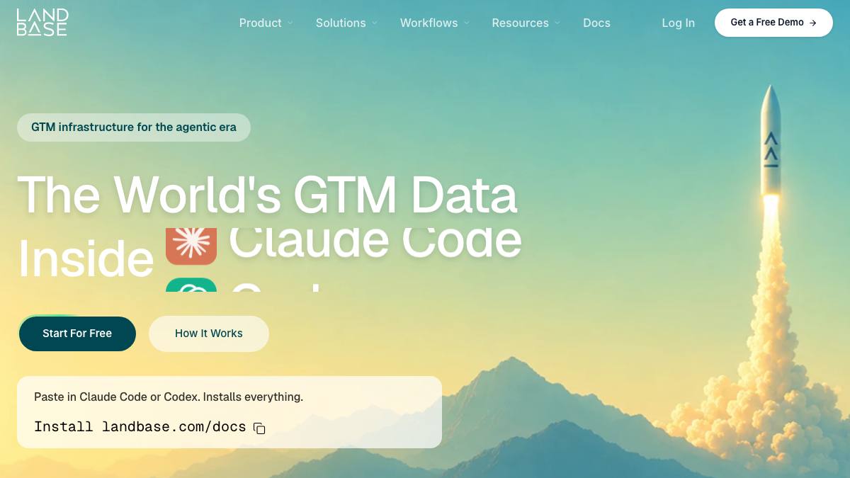 Landbase screenshot