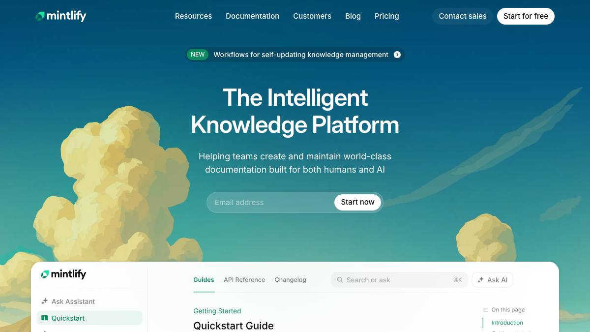 Mintlify screenshot