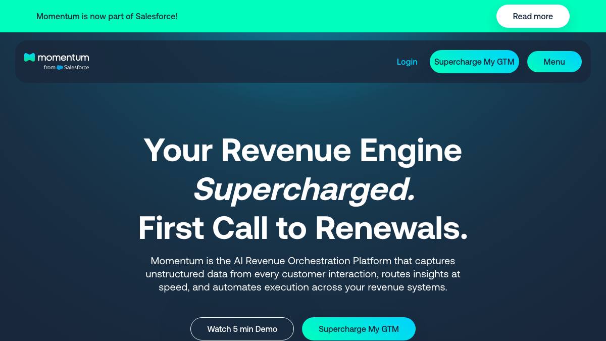 Momentum screenshot