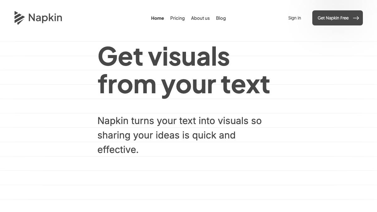 Napkin AI screenshot