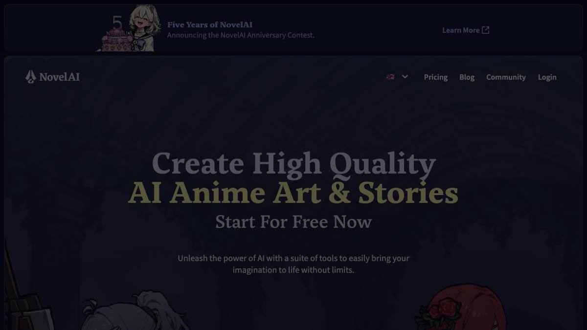 NovelAI screenshot