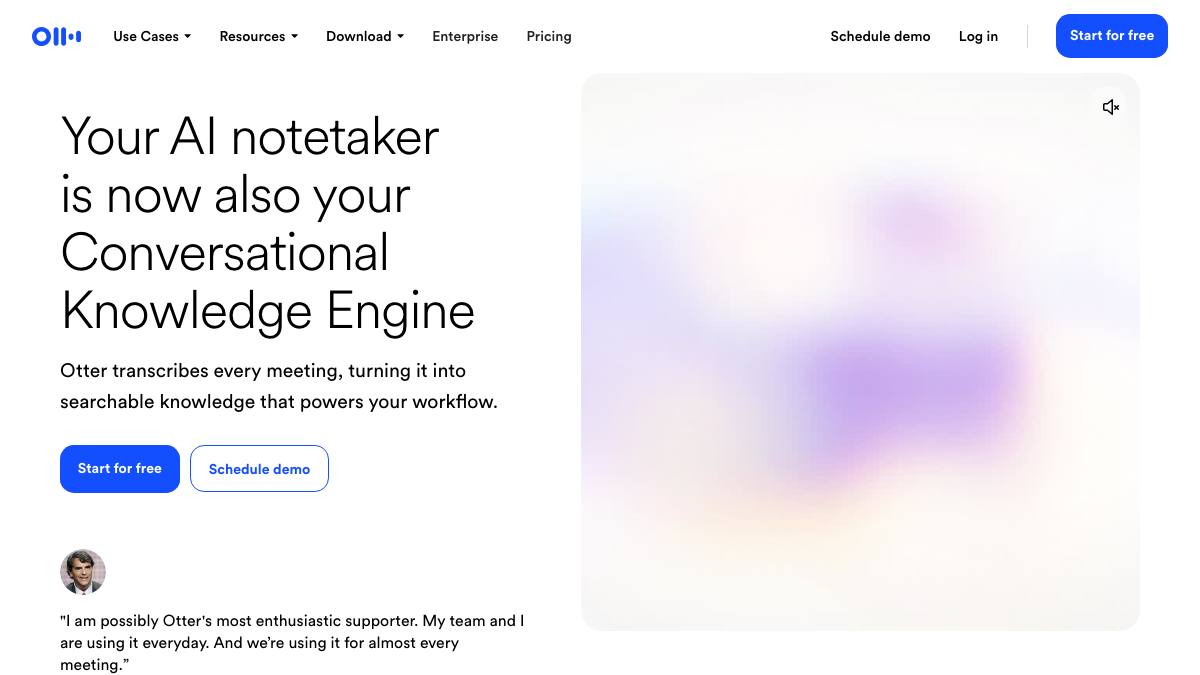 Otter.ai screenshot