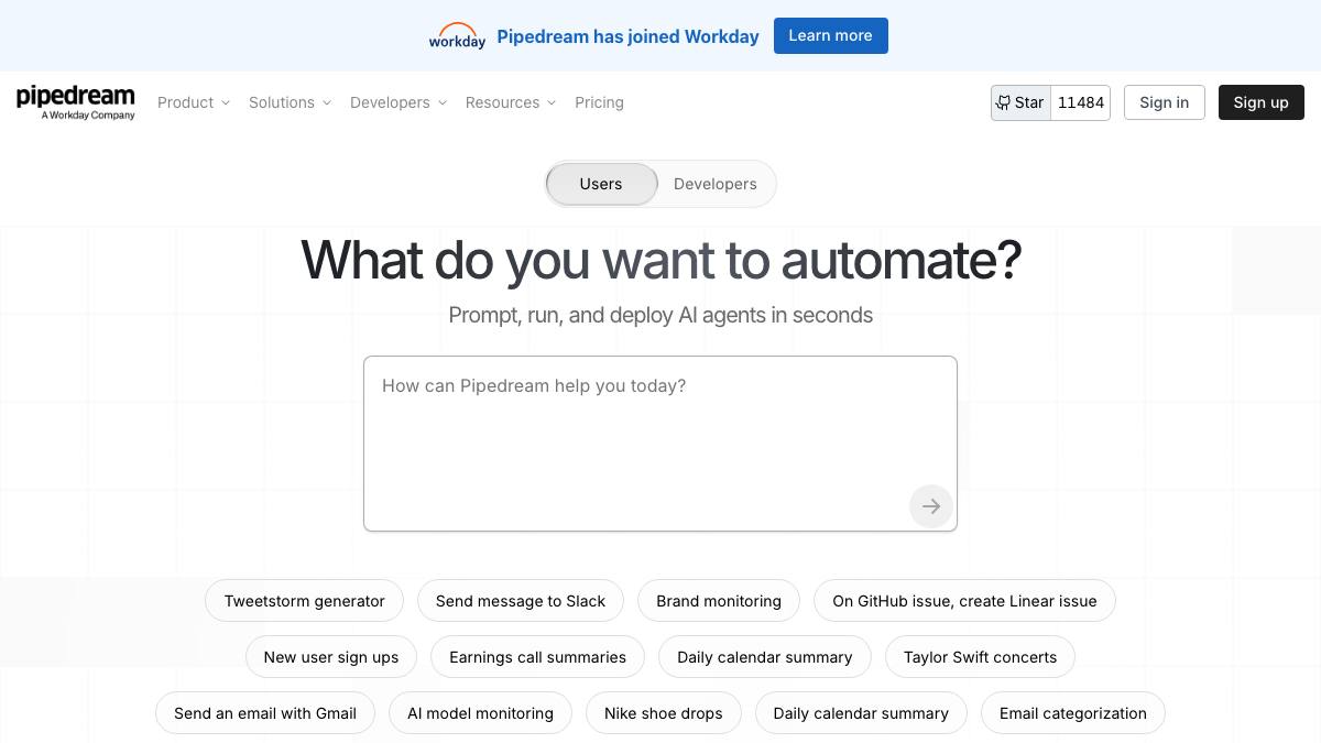 Pipedream screenshot
