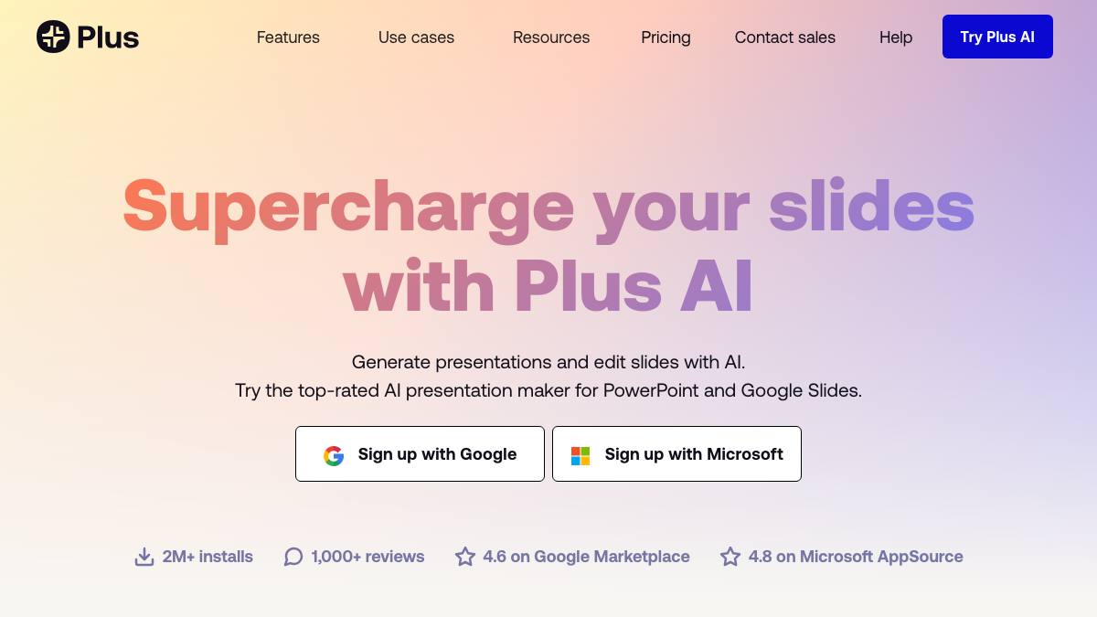 Plus AI screenshot