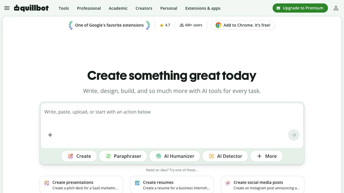 QuillBot screenshot