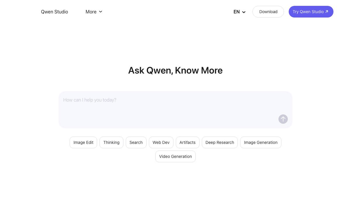 Qwen screenshot