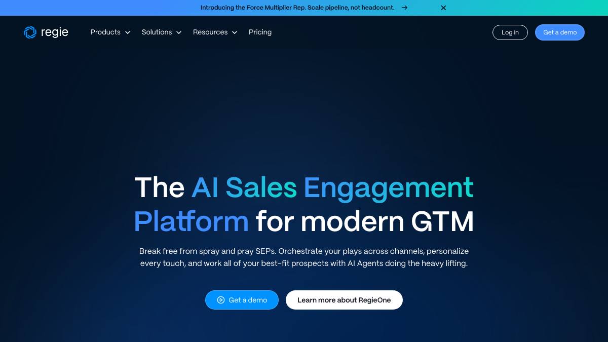 Regie.ai screenshot