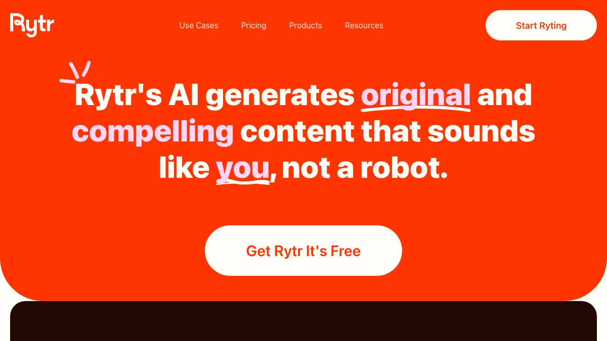 Rytr screenshot