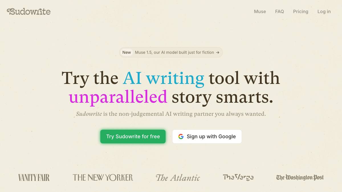 Sudowrite screenshot