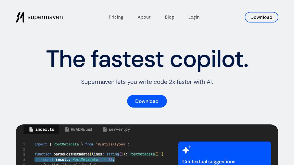 Supermaven screenshot