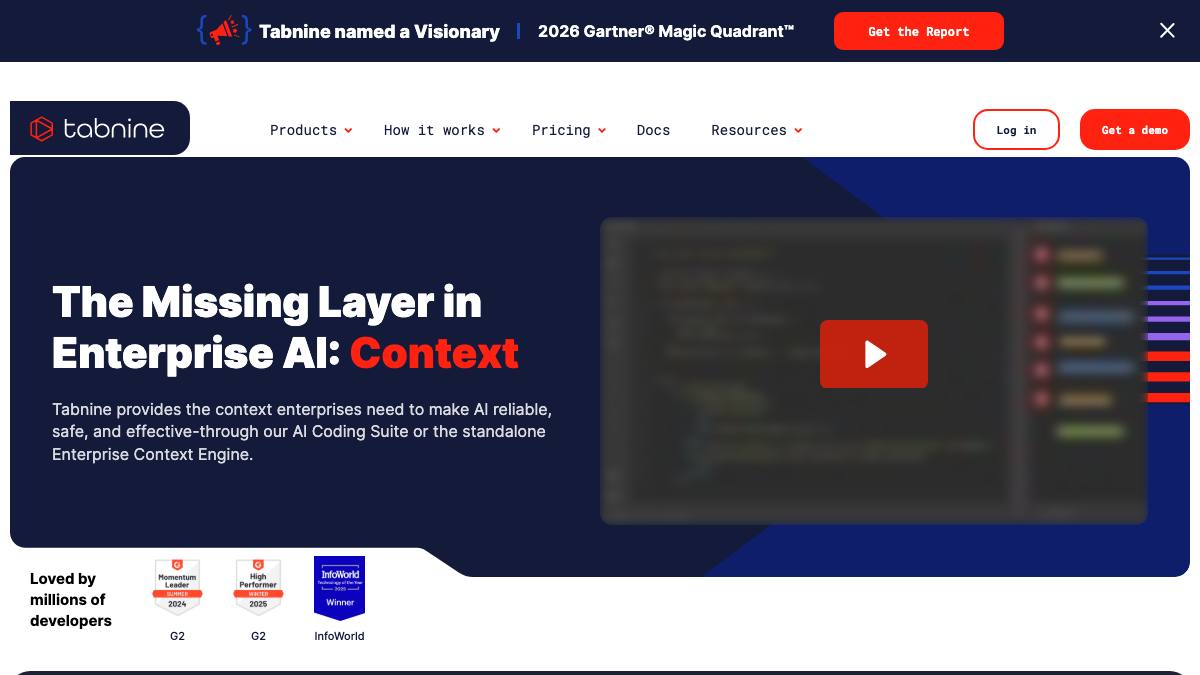 Tabnine screenshot