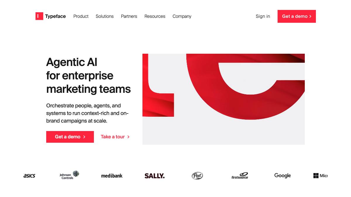 Typeface screenshot