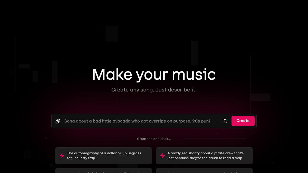 Udio screenshot